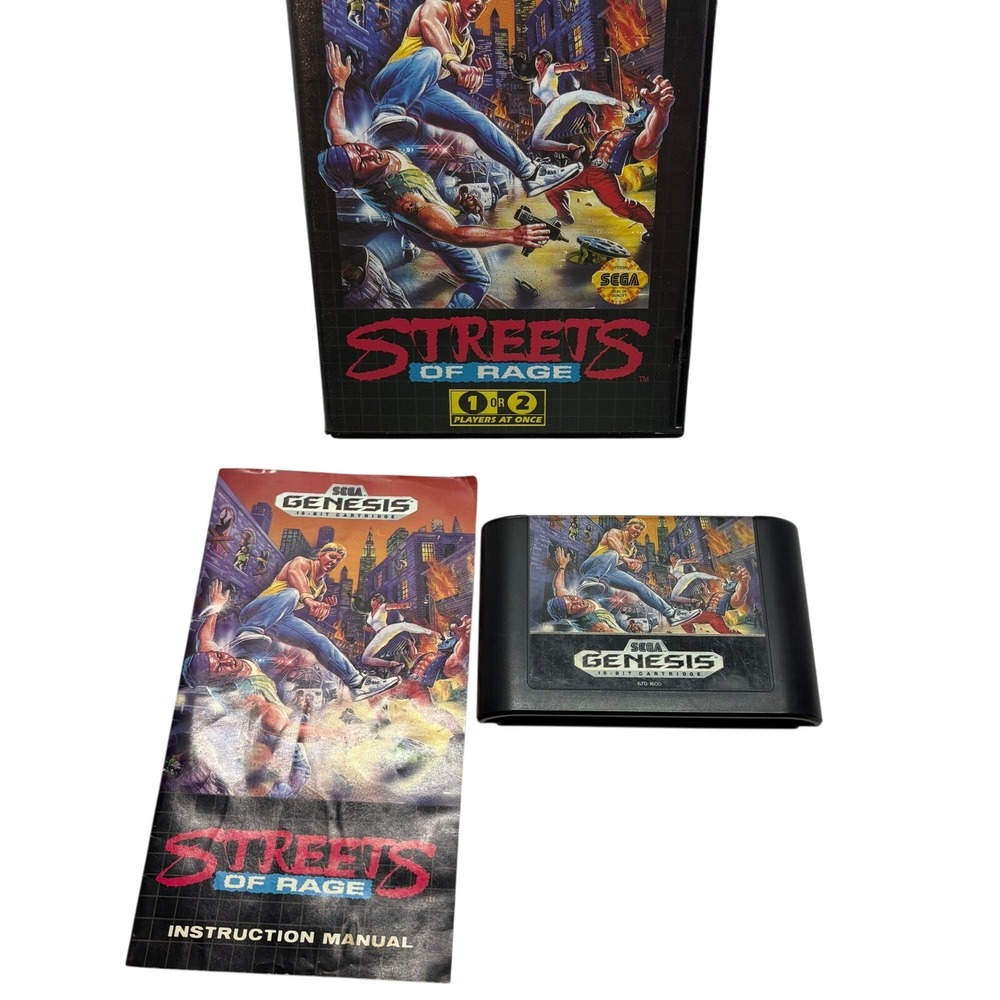 CIB Video Game Streets of Rage Sega Genesis
